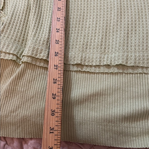 Free People  pear green thermal oversized tunic small new with tags - Picture 7 of 10